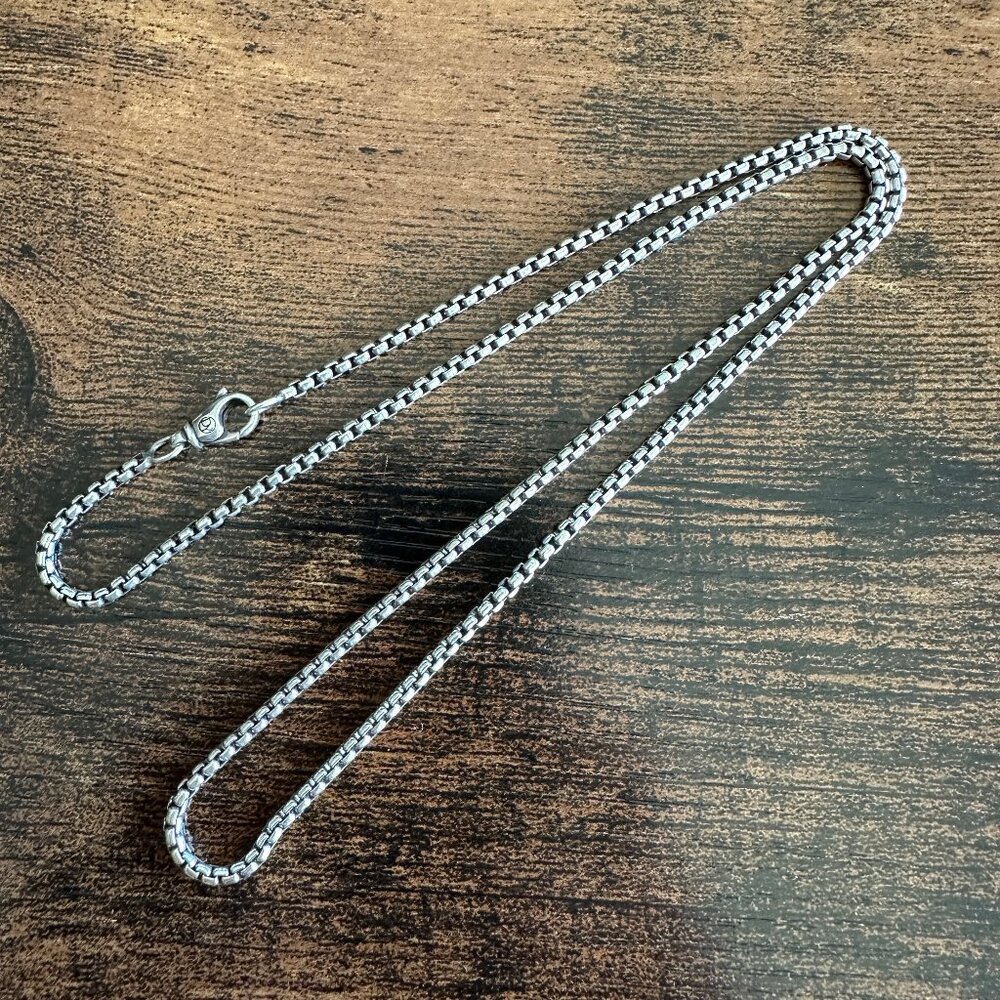 David Yurman Small Box Chain Necklace - 2.7mm - 22" - Picture 2 of 10